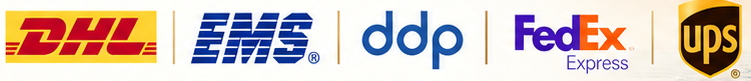DHL, EMS, DDP, FedEx and UPS shipping options